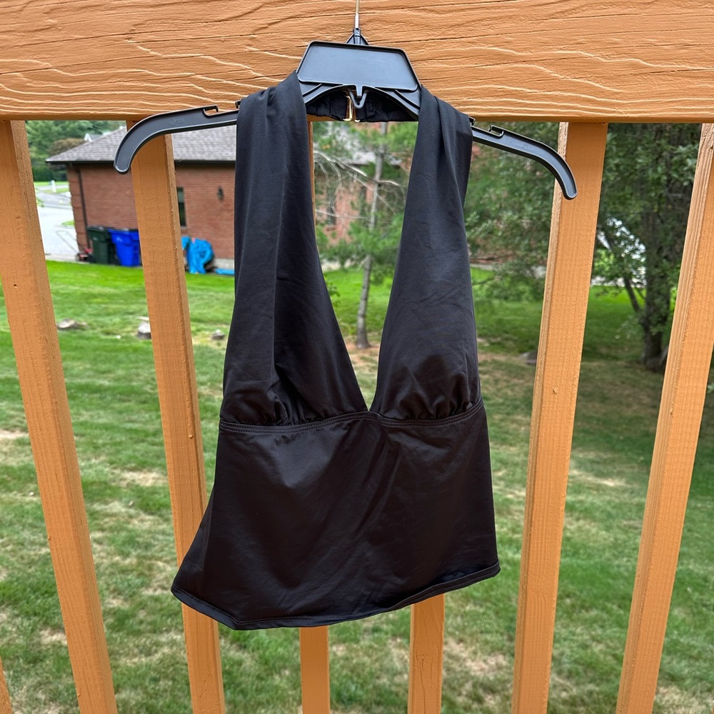 Black Halter Tankini Top - Lauren Ralph Lauren